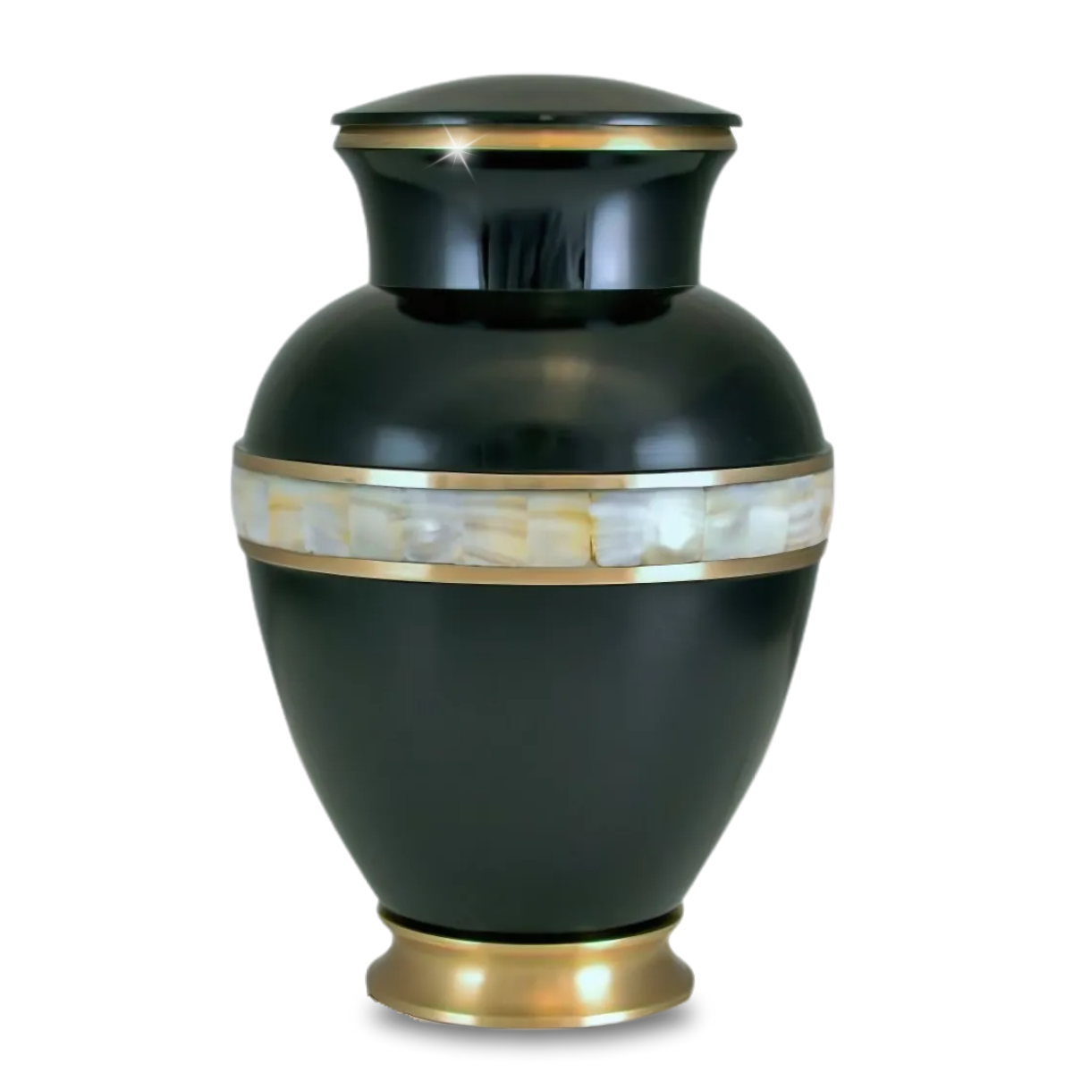 Black Mother of Pearl Urn - Cremation Urns (view 1 of 5) | Royal Caskets and Urns