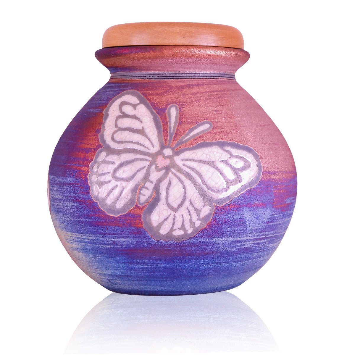Butterfly Raku Urn - Ceramic Urns (view 1 of 2) | Royal Caskets and Urns