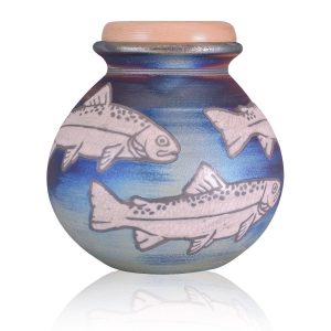 Celestial River Raku Urn