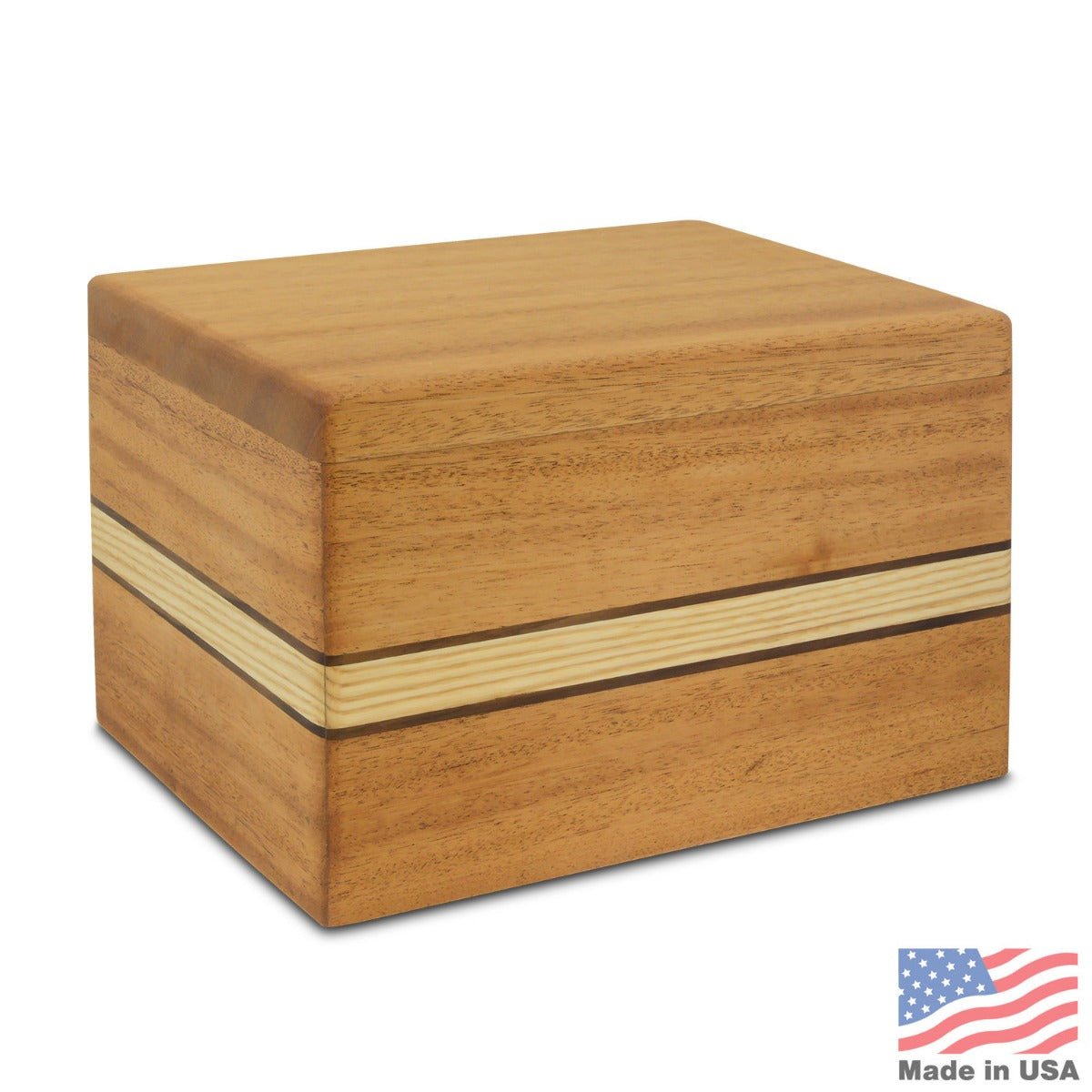 Chalet Mahogany Wood Urn - Wood Urns (view 1 of 4) | Royal Caskets and Urns