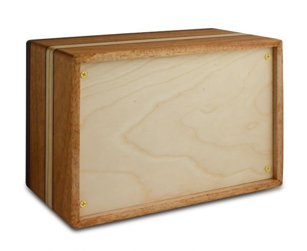 Chalet Mahogany Wood Urn - Wood Urns (view 2 of 4) | Royal Caskets and Urns