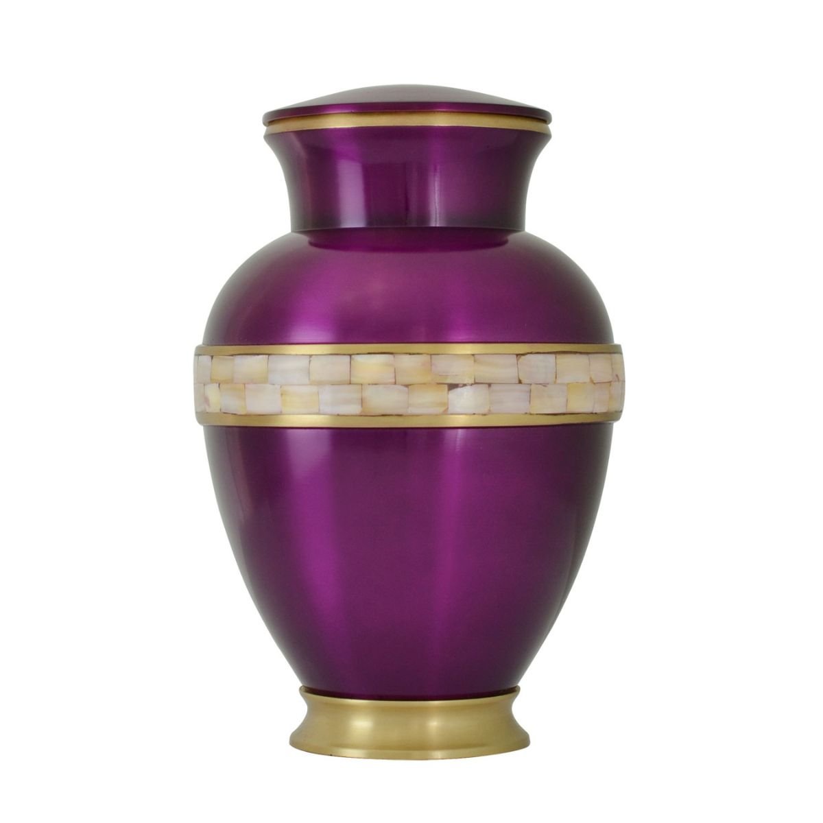 Purple Mother of Pearl Urn - Cremation Urns (view 1 of 5) | Royal Caskets and Urns