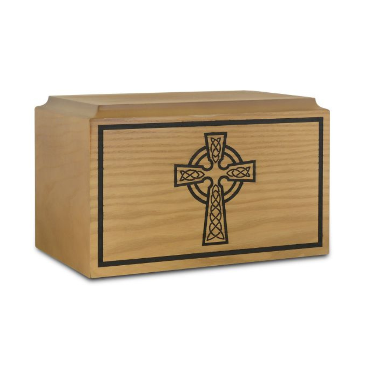 Lightwood Celtic Cross Urn - Wood Urns (view 1 of 3) | Royal Caskets and Urns