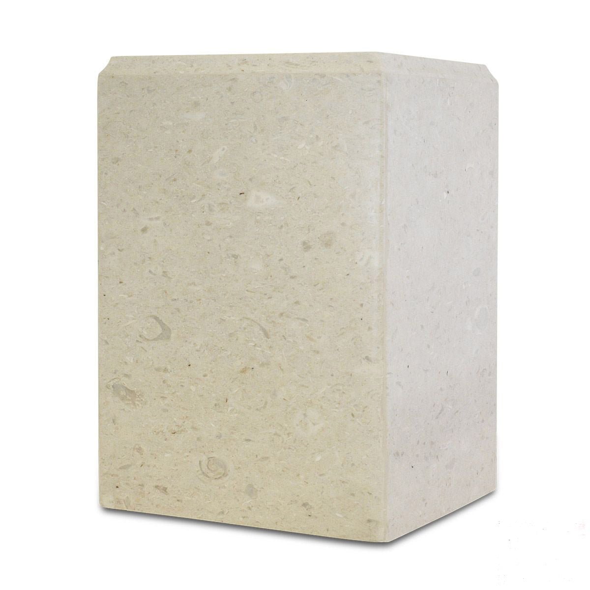Nolan Cream Stone Urn - Cremation Urns | Royal Caskets and Urns
