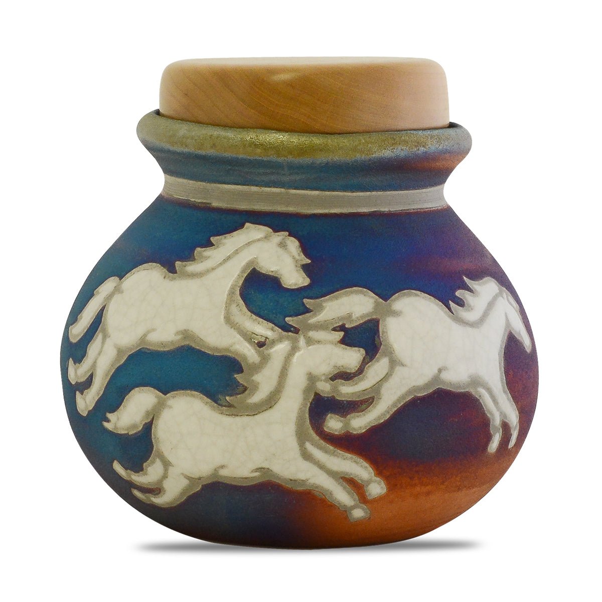 Celestial Horses Raku Keepsake - Cremation Urns (view 1 of 2) | Royal Caskets and Urns