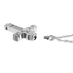 Silver Claddagh Cross Pendant Urn - Religious Urns (view 2 of 4) | Royal Caskets and Urns