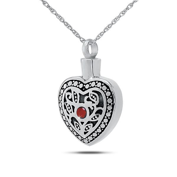 October w/ Opal Sterling Silver Keepsake - Cremation Urns (view 1 of 3) | Royal Caskets and Urns