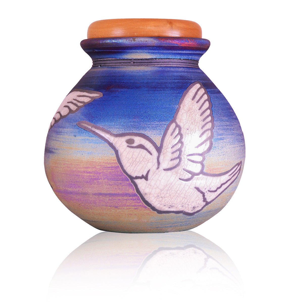 Western Garden Raku Urn - Ceramic Urns (view 1 of 3) | Royal Caskets and Urns