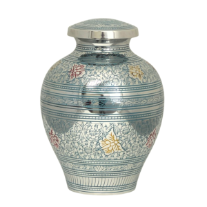 Celestial Butterflies Blue Urn