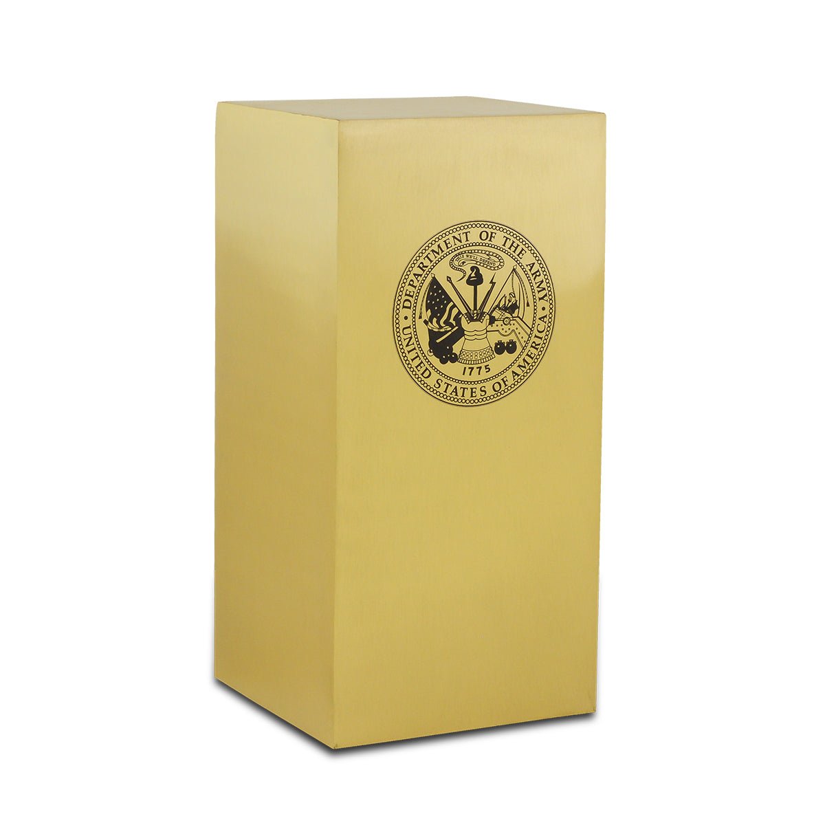 Classic Army Brass Urn - Cremation Urns (view 2 of 7) | Royal Caskets and Urns