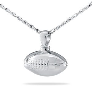 Silver Football Pendant - Sports Urns (view 2 of 3) | Royal Caskets and Urns