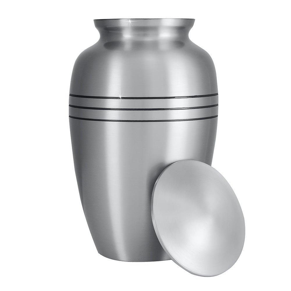 Timeless Brass Urn – Pewter Finish - Cremation Urns (view 3 of 9) | Royal Caskets and Urns