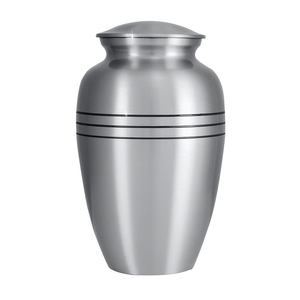 Timeless Brass Urn – Pewter Finish - Cremation Urns (view 1 of 9) | Royal Caskets and Urns