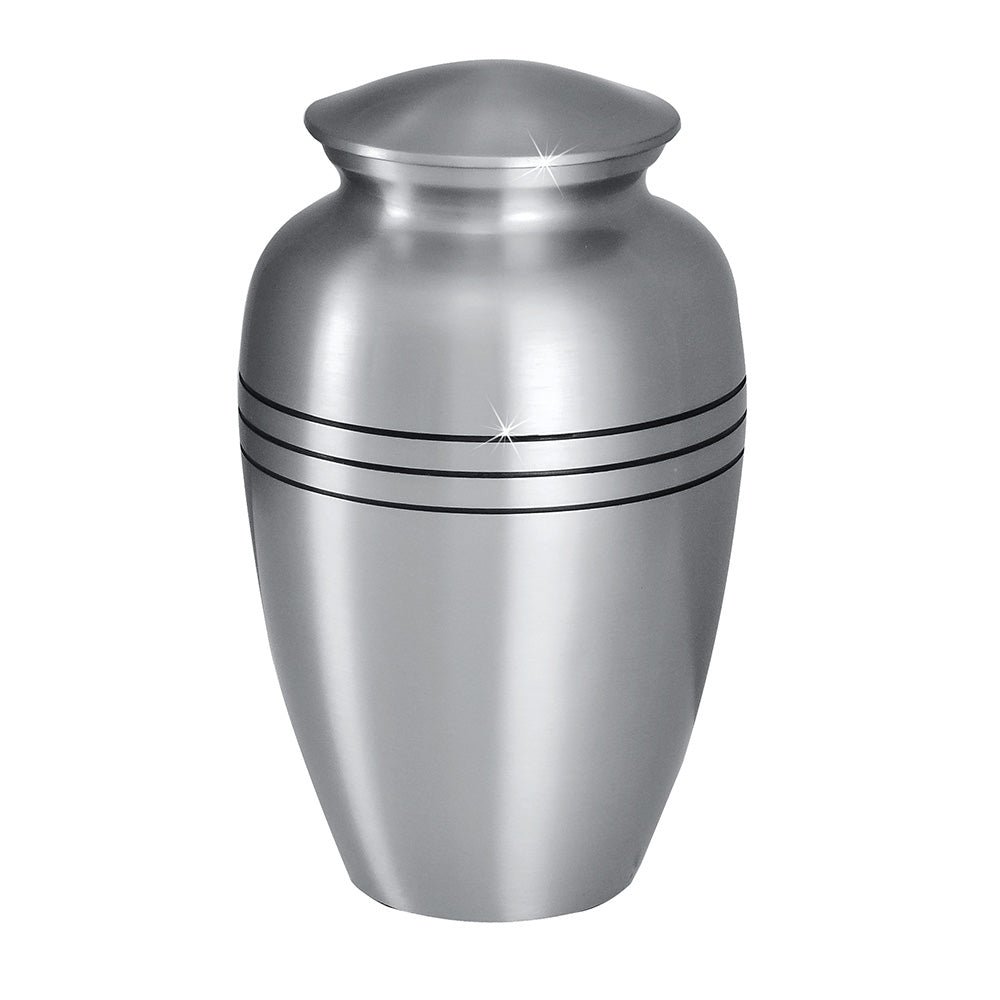 Timeless Brass Urn – Pewter Finish - Cremation Urns (view 2 of 9) | Royal Caskets and Urns
