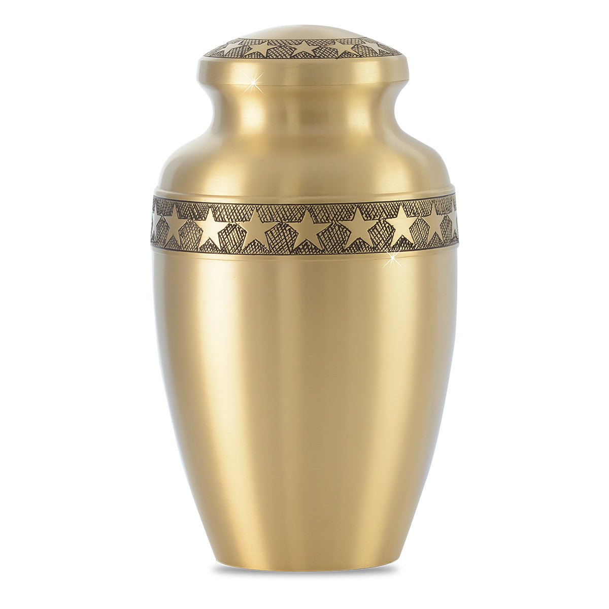Star Bright Brass Urn - Cremation Urns (view 2 of 6) | Royal Caskets and Urns